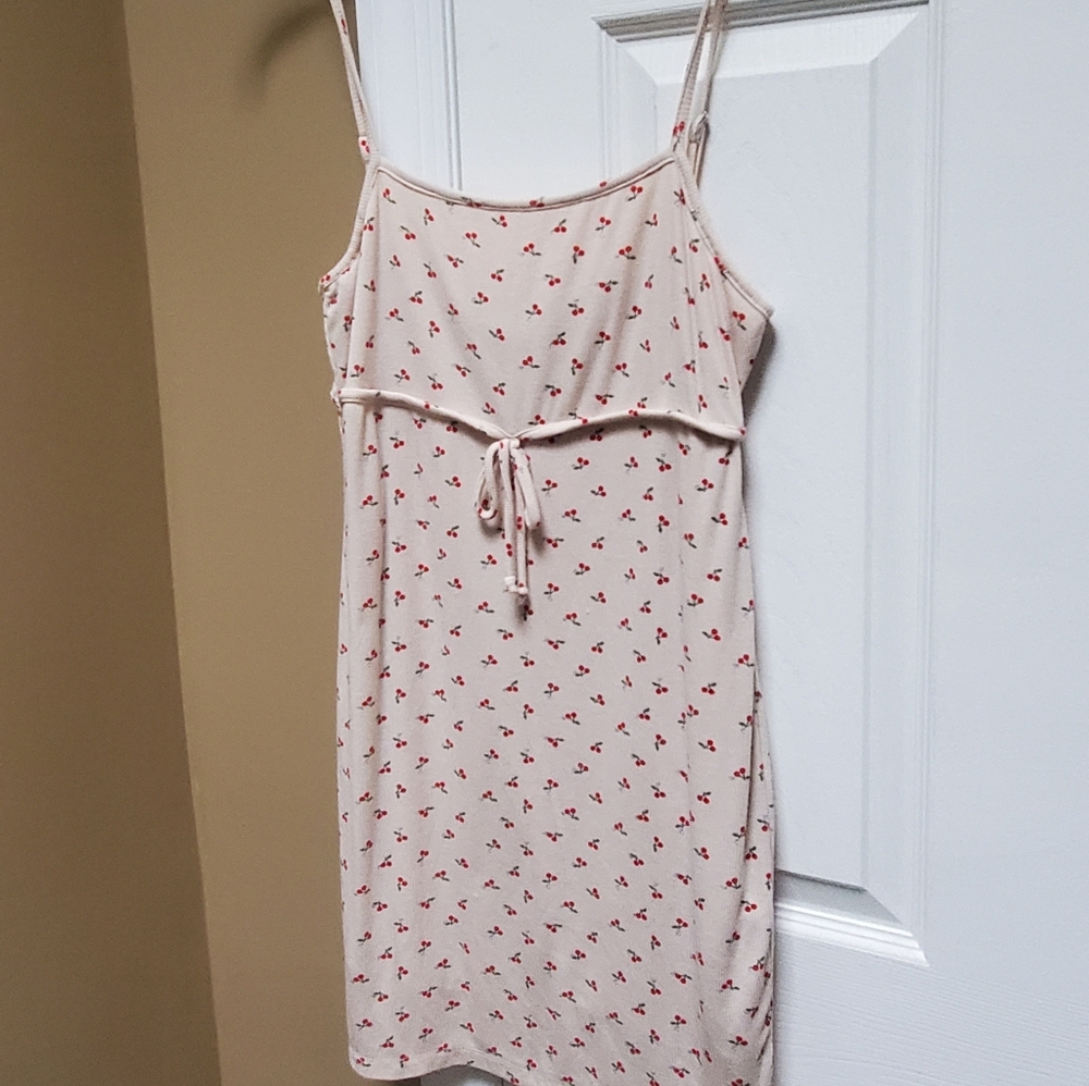 Urban Outfitters Cream Dress with Red Accents